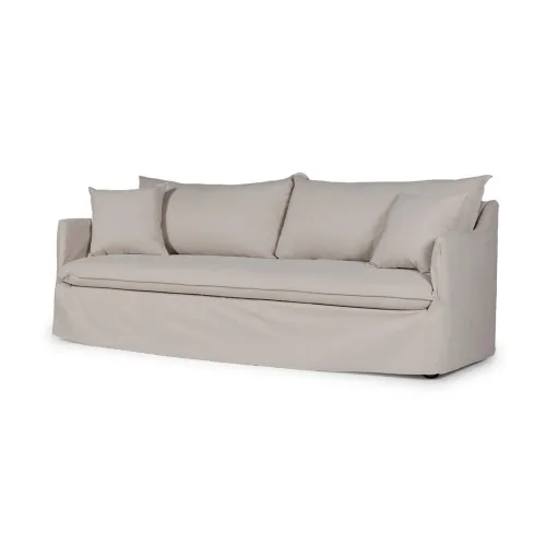 Sofá Snow con Funda - Tela Rústica - 3 cuerpos - TD5263-1636 (Capuccino) en Beige - Sillones y sofás, Uruguay | NYR