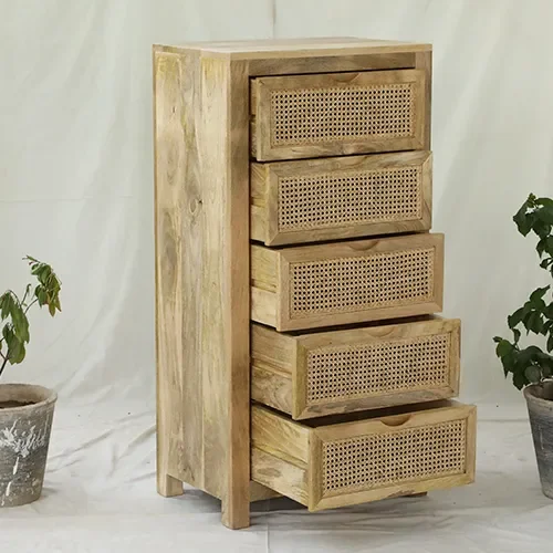 A111C Cómoda 60x40x120 en Madera natural - Cómodas, Uruguay | Victoriana, vista 2