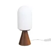 Lampara de Mesa Cosumel Tulipa - Madera Oscura + Vidrio - Lámparas de mesa, Uruguay | Berna home, vista 1 de 3