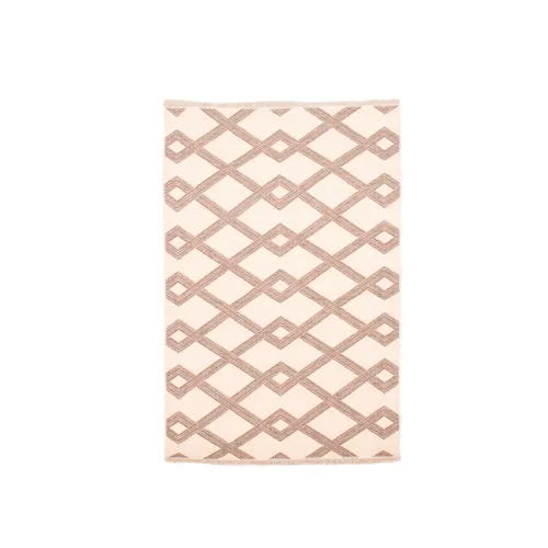 Alfombra Lana Natural con Rombos - 160 x 230 cm - Textiles, Uruguay | Berna home