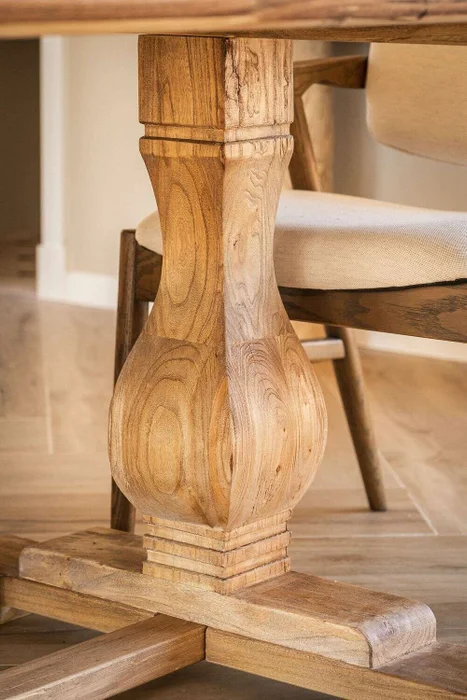 MESA COMEDOR DE OLMO ISABEL - 2.00 X 1.00 MTS en Madera natural - Mesas de comedor, Uruguay | La Iberica, vista 7