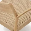 Butaca Yalia de madera maciza roble FSC 100% - acabado natural y asiento de cuerda de papel en Madera natural - Butacas, banquetas y puffs, Uruguay | Kavehome, vista 4 de 9