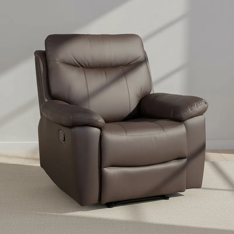 Recliner 1 Cuerpo Simil-cuero Marron Lexus en Marrón - Sillones y sofás, Uruguay | Divino