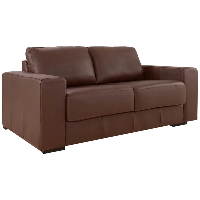 Sillón 3 Cuerpos Cuero-100-natural Marron Texas Caramelo en Marrón - Sillones y sofás, Uruguay | Divino, vista 3