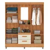 Ropero Vetro 4 Puertas 2 Cajones con Espejo, Perchero y Tocador 150cm MDP - Cinamomo Off White - Roperos y placares, Uruguay | Mulata, vista 3 de 8