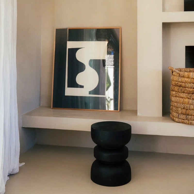 Mesa Auxiliar de Madera de Suar Alba | Casakos en Negro - Mesas de arrimo, Uruguay | Casakos, vista 4