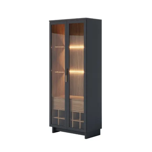 Cristalero Aparador Bar Modular 2 Puertas Vidrio Luz Led - Sillones y sofás, Uruguay | Soy Hogar