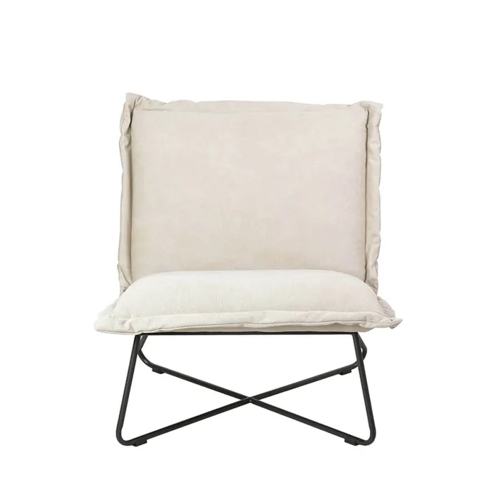 Butaca Metal-y-tela Natural-beige Aruba Beige en Beige - Sillones y sofás, Uruguay | Divino, vista 2