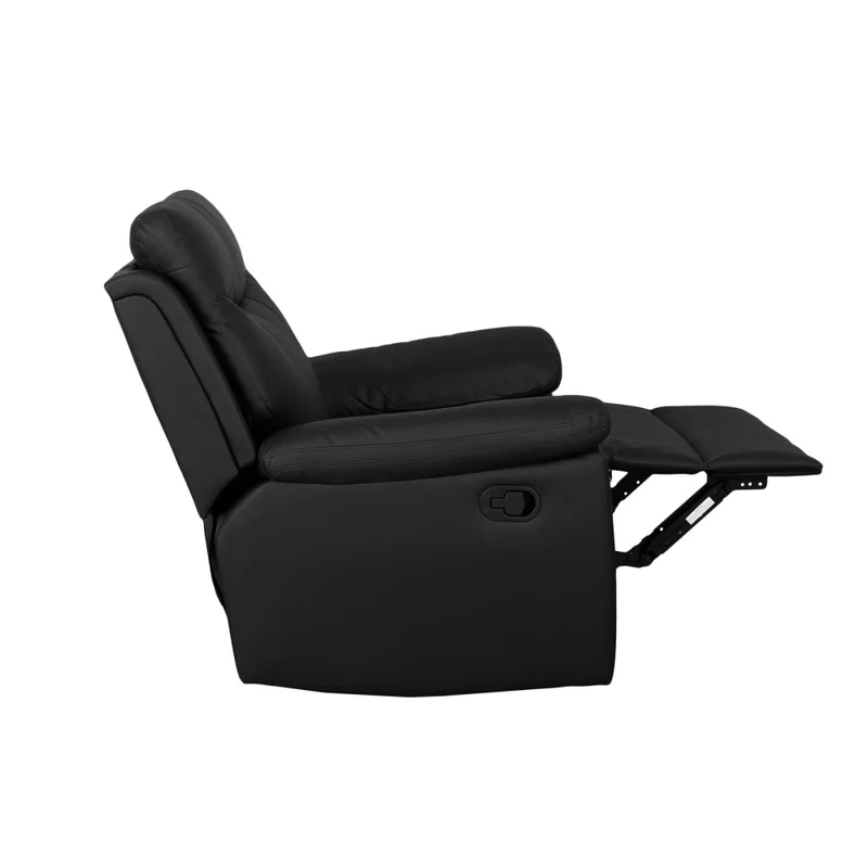 Recliner 1 Cuerpo Simil-cuero Negro Lexus en Negro - Sillones y sofás, Uruguay | Divino, vista 6