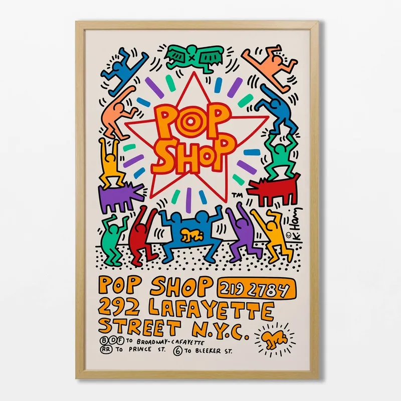 Keith Haring - Pet Shop en Multicolor - Láminas, Uruguay | La Cuadrería