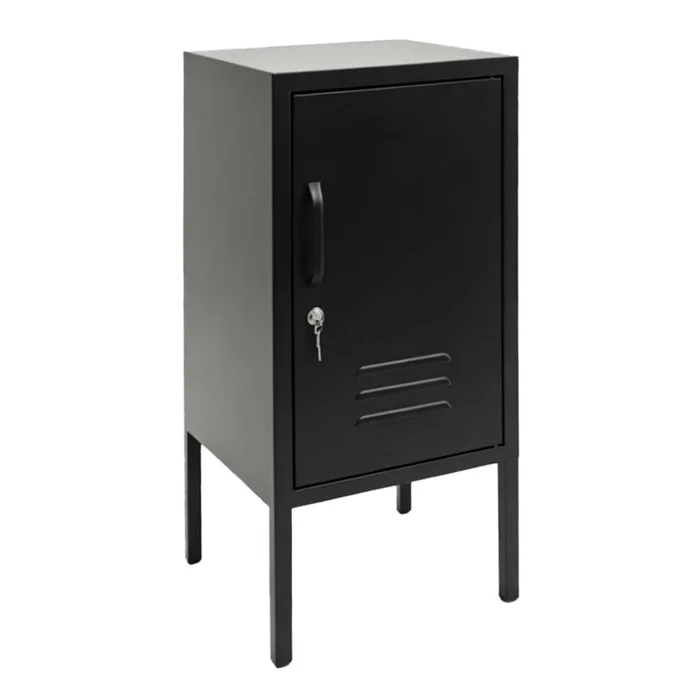 Mesa Lateral 1p Metal Negro Olivia en Negro - Mesas de living, Uruguay | Divino, vista 2