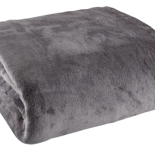 Manta GULSKOLM fleece 220x240 gris en Gris - Textiles, Uruguay | JYSK
