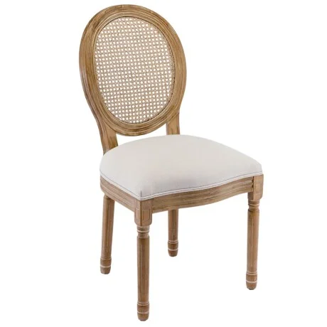 Silla Luis XV Esterillada en Beige - Sillas, Uruguay | La Cueva Muebles, vista 9