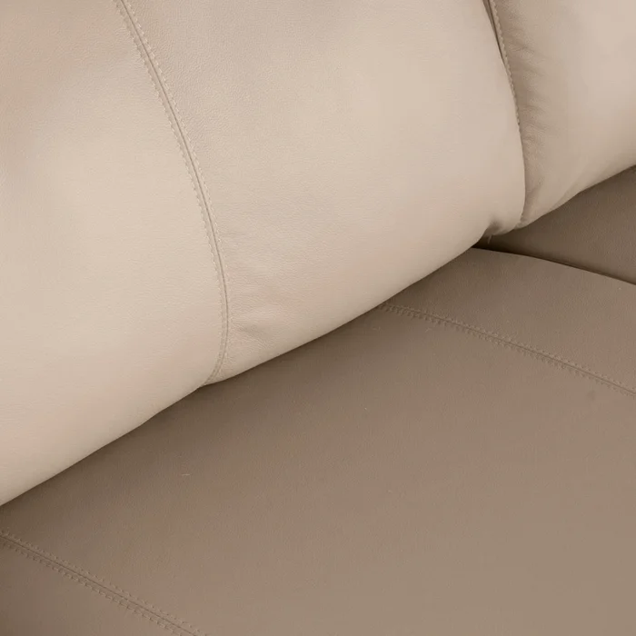 Sillón 3 Cuerpos Cuero-100-natural Marron Texas Avellana en Beige - Sillones y sofás, Uruguay | Divino, vista 5
