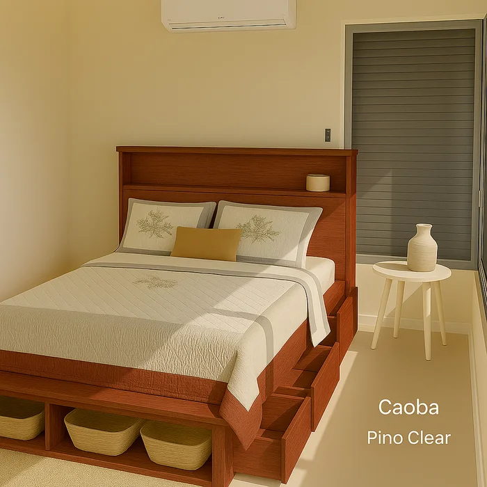 Cama Ginebra en Madera natural - Dormitorio, Uruguay | Tree House Deco, vista 13
