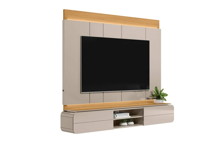 Panel para TV Zurique 200cm con Kit Led MDF/MDP en Beige - Muebles para TV, Uruguay | Balton, vista 11