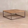 Mesa Ratona Madera-y-metal Natural-beige Dominique Natural en Multicolor - Mesas de living, Uruguay | Divino, vista 3 de 4