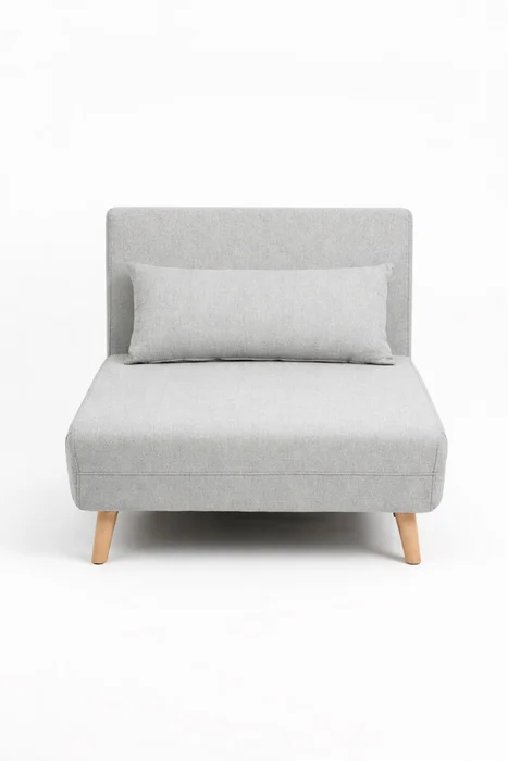 Sofá Cama, 1 Plaza Marie - Gris Medio en Gris - Sillones y sofás, Uruguay | Indian