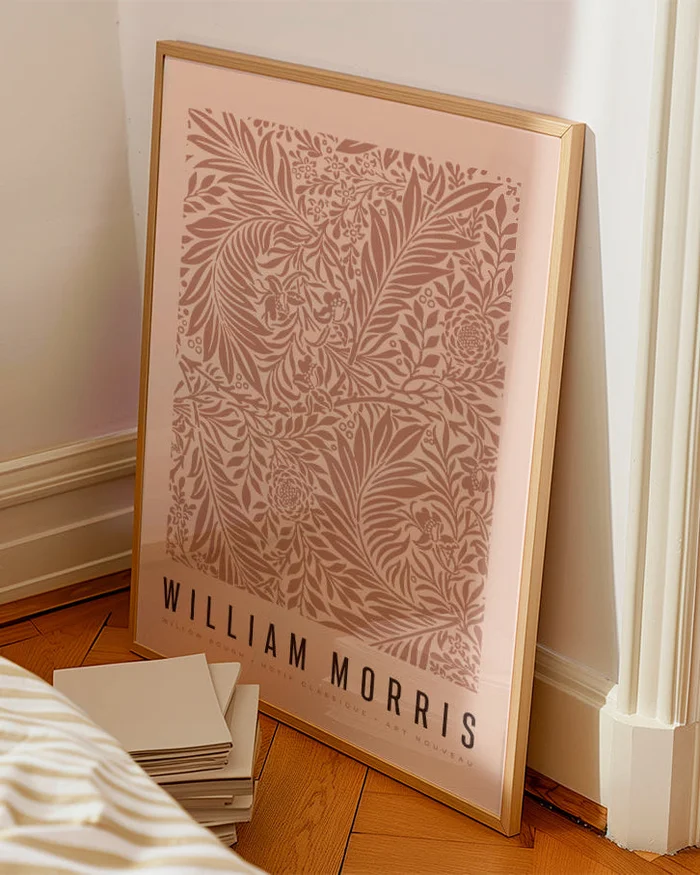 William Morris - Willow bough N.02 en Rosa - Láminas, Uruguay | La Cuadrería, vista 2