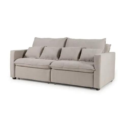 Sofá Cama Carmín - Tela Microfibra - 12091 (Gris) en Gris - Sillones y sofás, Uruguay | NYR