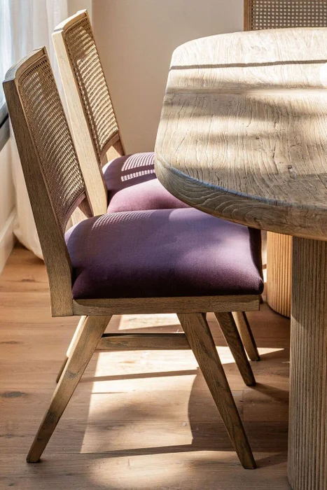 SILLA MODERNA CON ESTERILLA - TERCIOPELO UVA en Violeta - Sillas, Uruguay | La Iberica, vista 9