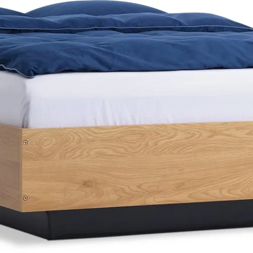 Estructura cama ELLINGE 140x200 almac roble en Gris - Dormitorio, Uruguay | JYSK