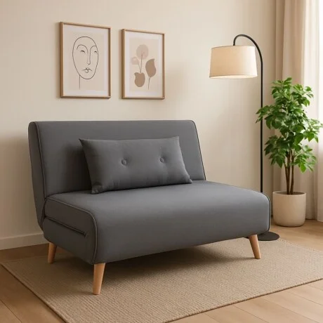 Sillon cama Trifold plaza y media en Gris - Sillones y sofás, Uruguay | La Cueva Muebles, vista 9