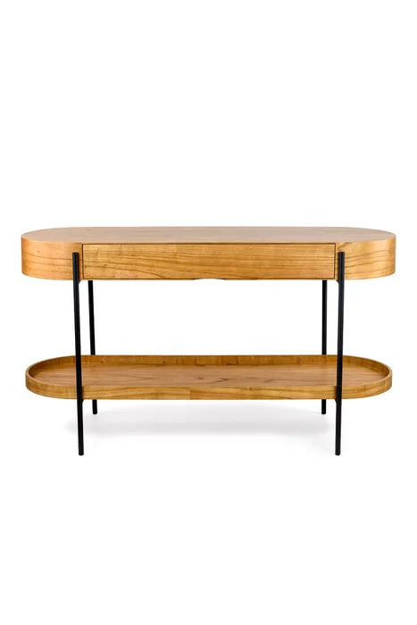 CONSOLA LUGO CINAMOMO NATURALE 140X48X76H CM en Madera natural - Aparadores y recibidores, Uruguay | Vinibel
