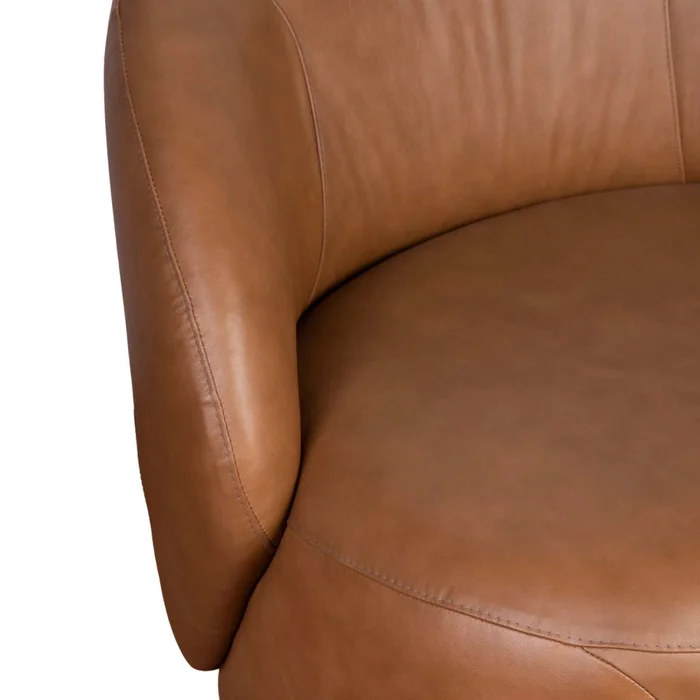 Butaca 1 Cuerpo Cuero-100-natural Marron Zoe Camel en Beige - Sillones y sofás, Uruguay | Divino, vista 6