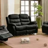 Sillon 2 Cuerpos Sofa Reclinable En Pu Living Beverly en Negro - Sillones y sofás, Uruguay | Soy Hogar, vista 4 de 4