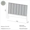 Respaldo de Cama Lola (Queen) en Sofa Siena-Lanus Beige, Sofa Siena-Lanus Ceniza - Respaldos de cama, Uruguay | Casa Brava, vista 6 de 6