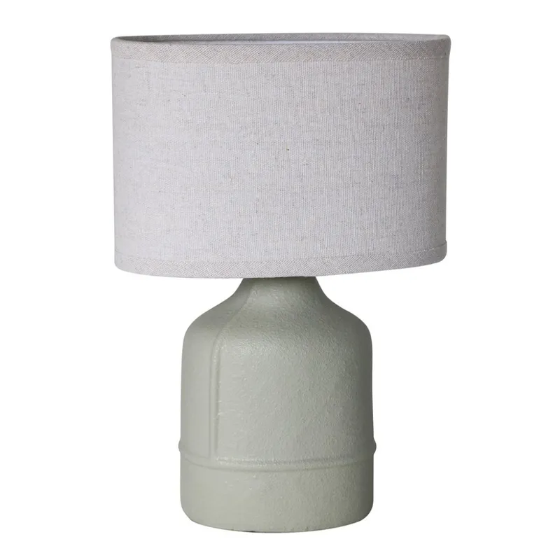 LAMPARA DE MESA CERAMICA 20x11x31CM GRIS en Gris - Lámparas de mesa, Uruguay | Koz