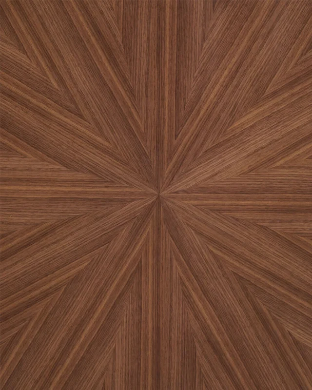 Mesa redonda Naanim - de chapa de nogal Ø 100 cm en Marrón - Mesas de comedor, Uruguay | Kavehome, vista 4