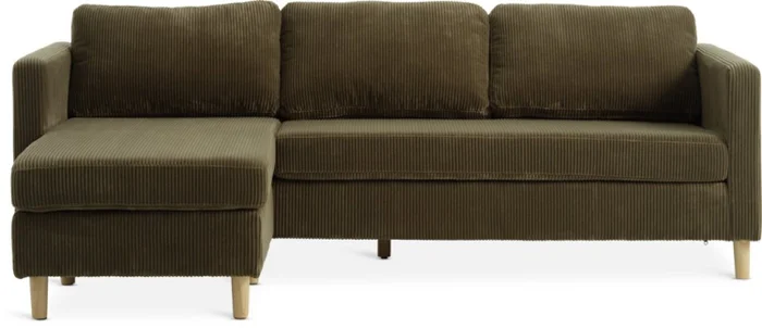 Sofá FALSLEV chaise longue verde oliva en Verde - Sillones y sofás, Uruguay | JYSK, vista 3