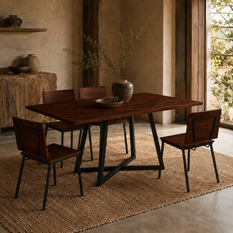 Mesa de Comedor Orlando 1.80mt en Negro - Mesas de comedor, Uruguay | Casa Brava
