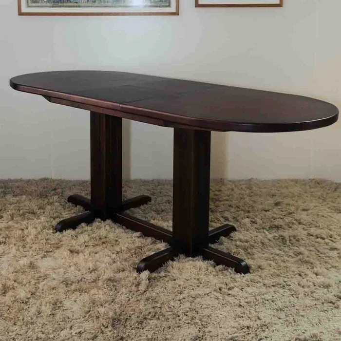 Mesa Oval 1.20 m extensible — Serra Amoblamientos en Marrón - Mesas de comedor, Uruguay | Serra Amoblamientos, vista 2