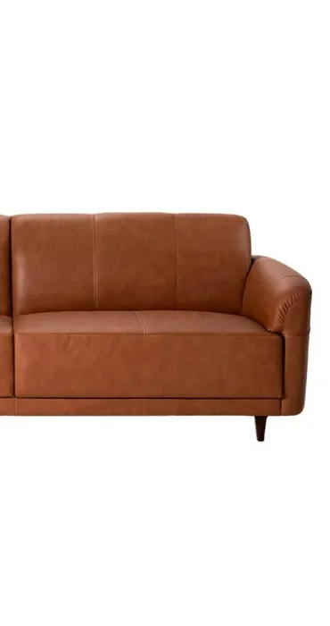 SOFA 2 CUERPOS - 100% CUERO - MODELO MARBELLA - COLOR MARRON CLARO en Marrón - Sillones y sofás, Uruguay | Champagne Home, vista 3