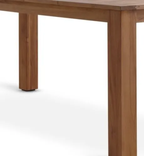 Mesa de jardín DRAMMEN A100xAl210 teca en Madera natural - Muebles para el exterior, Uruguay | JYSK