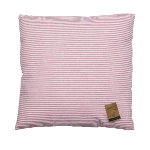 ALMOHADON ALGODÓN 40x40CM ROSA CON LINEAS en Rosa - Textiles, Uruguay | Decohogar