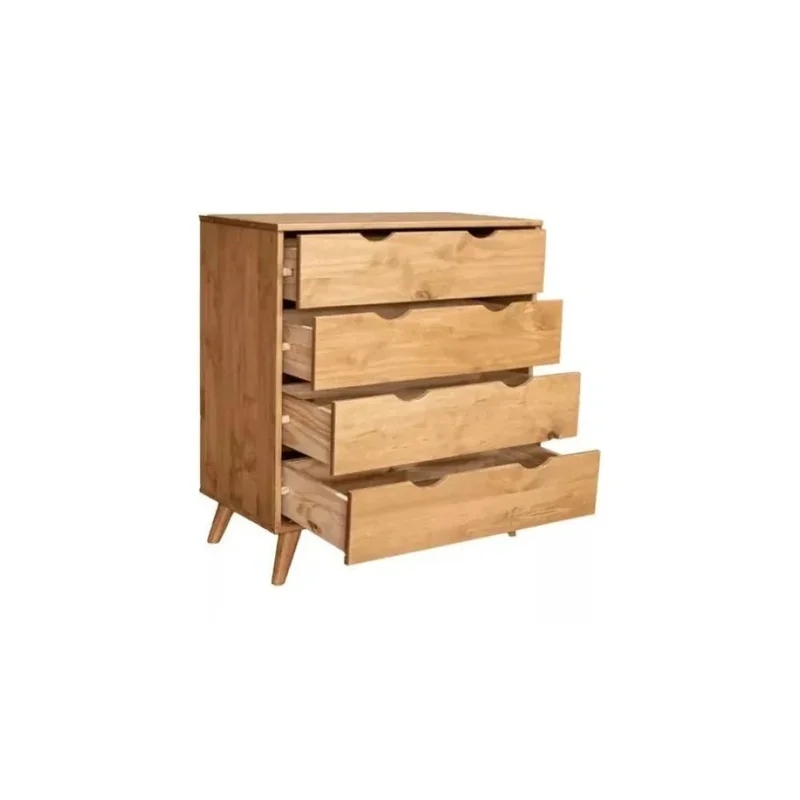 Cómoda 4 Cajones - Línea Berlin - Marrón en Marrón - Cómodas, Uruguay | Ecowood, vista 4