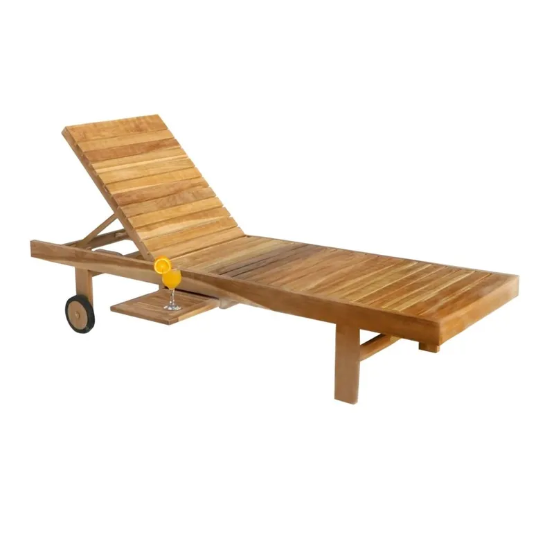 Reposera - Madera Natural en Marrón - Muebles para el exterior, Uruguay | Rústico Hogar