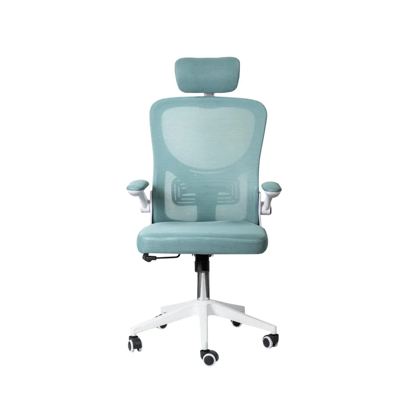 Asiento De Oficina Malla Blanco Hy-697 en Celeste - Escritorios y sillas de escritorio, Uruguay | Divino, vista 3