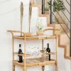 CARRO BAR - BAMBOO Y RATTAN - SIKA DESIGN en Marrón - Bibliotecas, Uruguay | La Iberica, vista 9 de 26
