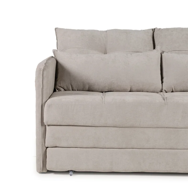 Sofá Cama Maya - Tela Microfibra - Berlin 05 (Ceniza) en Gris - Sillones y sofás, Uruguay | NYR, vista 3