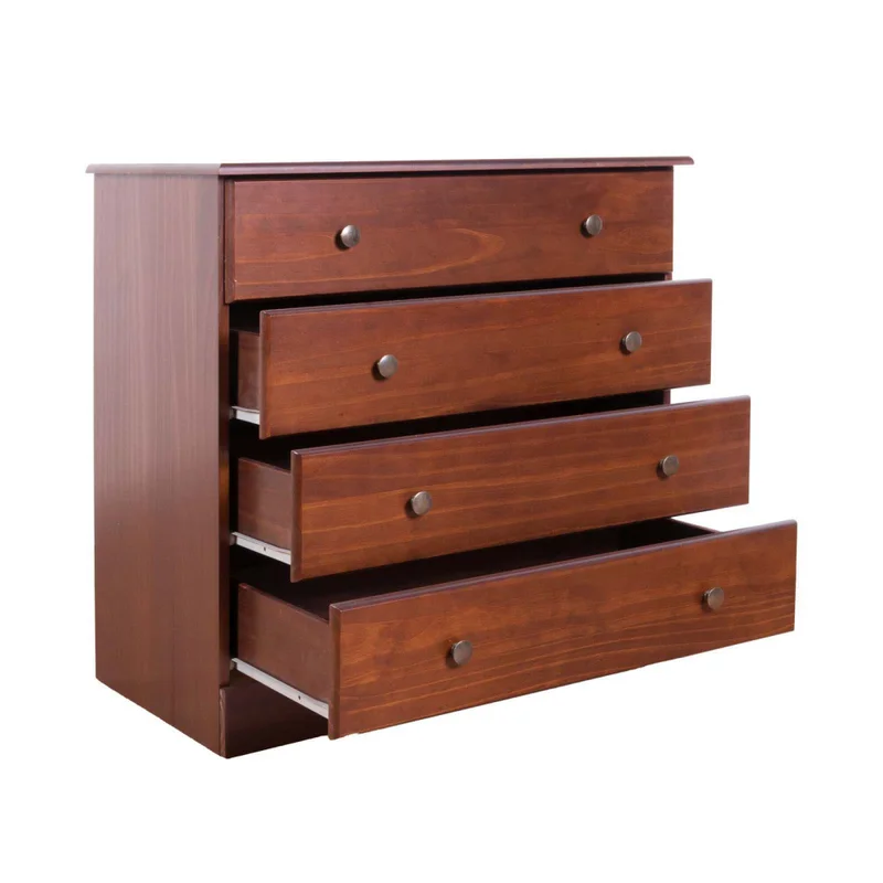 Cómoda 4 Cajones Madera Marron Agata Ii en Marrón - Cómodas, Uruguay | Divino, vista 4