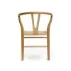 Silla De Comedor Wishbone Madera Beech Y Asiento Ratan Natural en NATURAL/NEGRO - Sillas, Uruguay | Soy Hogar, vista 4 de 8