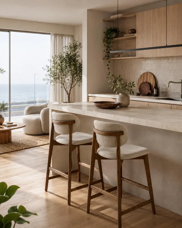 BANQUETA AXIS CARVALHO en Beige - Muebles, Uruguay | Indrana, vista 7