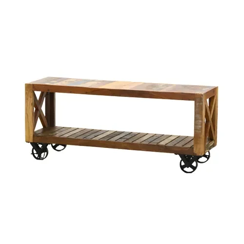R11 Rack 130x46x55 en Madera natural - Muebles para TV, Uruguay | Victoriana, vista 3