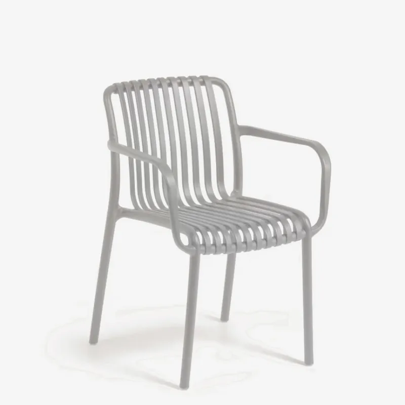 Silla de exterior Isabellini - gris claro en Gris - Sillas, Uruguay | Kavehome