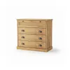 Cómoda 4 cajones - Línea Oslo - Natural en Madera natural - Cómodas, Uruguay | Ecowood, vista 4 de 4